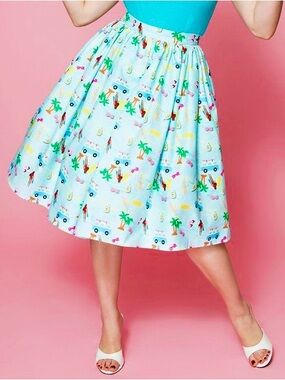 Unique Vintage Malibu Beach Barbie Skirt 3X